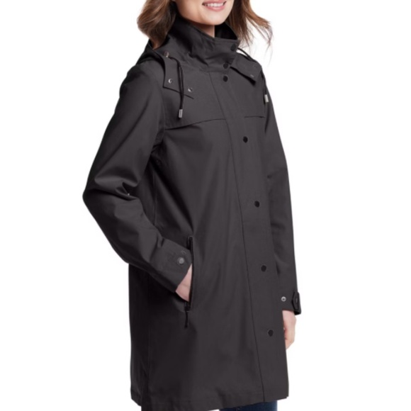 Weatherproof HOODED A-LINE RAIN JACKET Size L - Picture 1 of 16